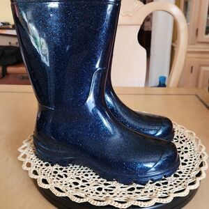 Asgard starry blue mud calf waterproof rain boots women's size US size 7.5